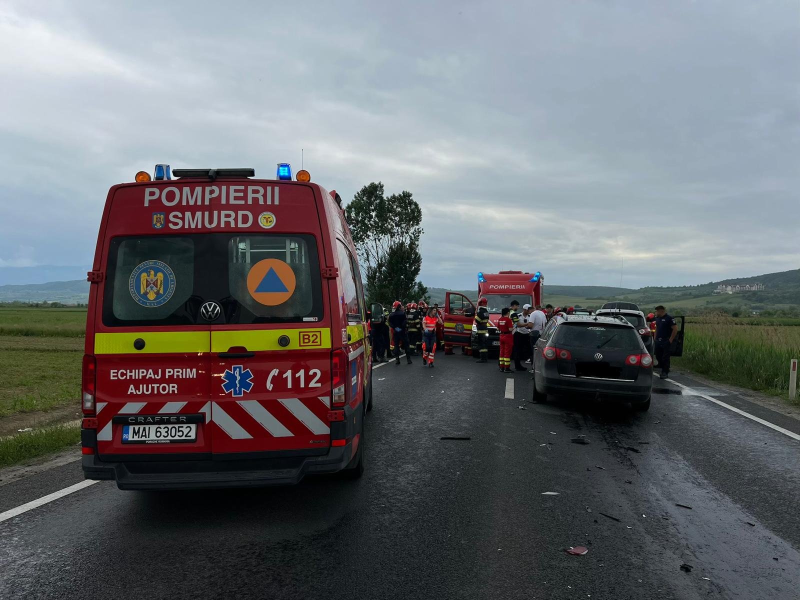 Accident rutier cu 15 persoane pe DN 1, în județul Sibiu. A fost activat Planul Roșu