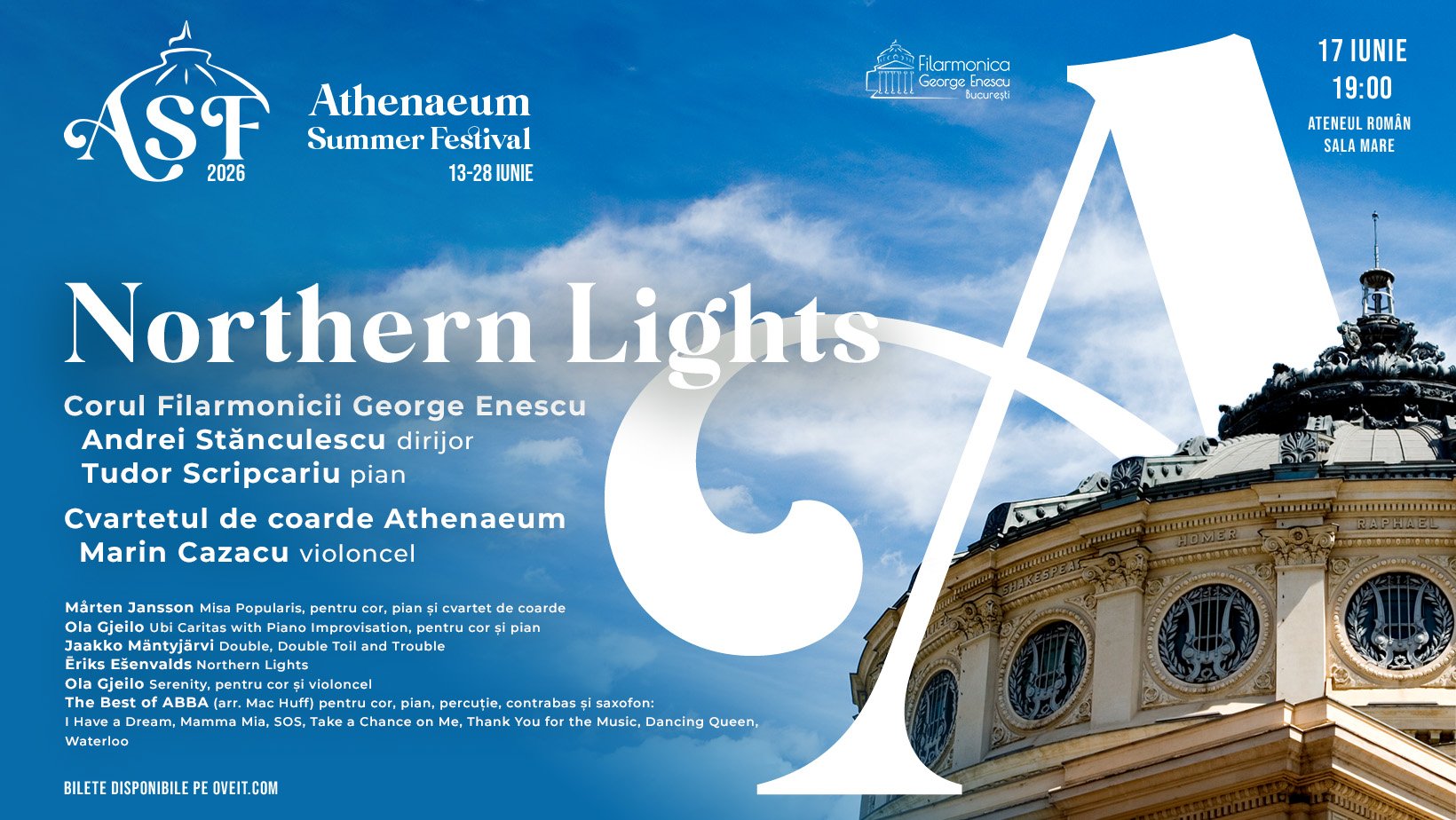 Athenaeum Summer Festival 2026 Festivalul care dă tonul verii cu muzică din Star Wars , E.T., Schindler’s List, best of ABBA
