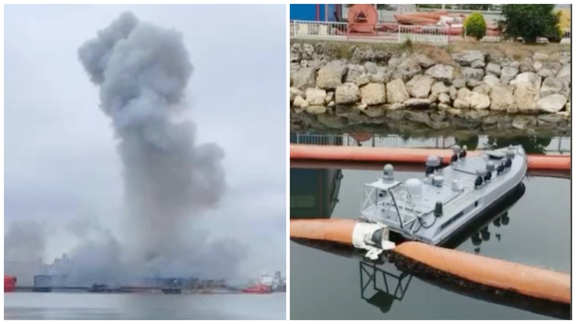 O dronă marină a explodat în Portul Constanța. Planul Roșu de Intervenție, activat. Primele imagini din zonă