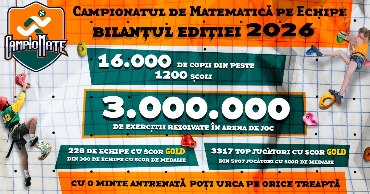 CampioMATE, mișcarea națională care atrage copiii în jocul m
