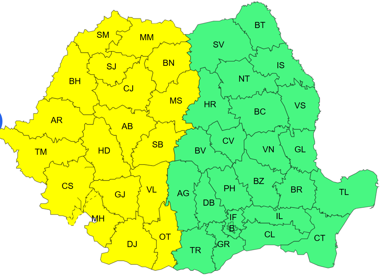 Poza pentru articolul Primul val de caniculă care lovește România în acest an. Jumătate de țară va fi sub Cod galben. HARTĂ