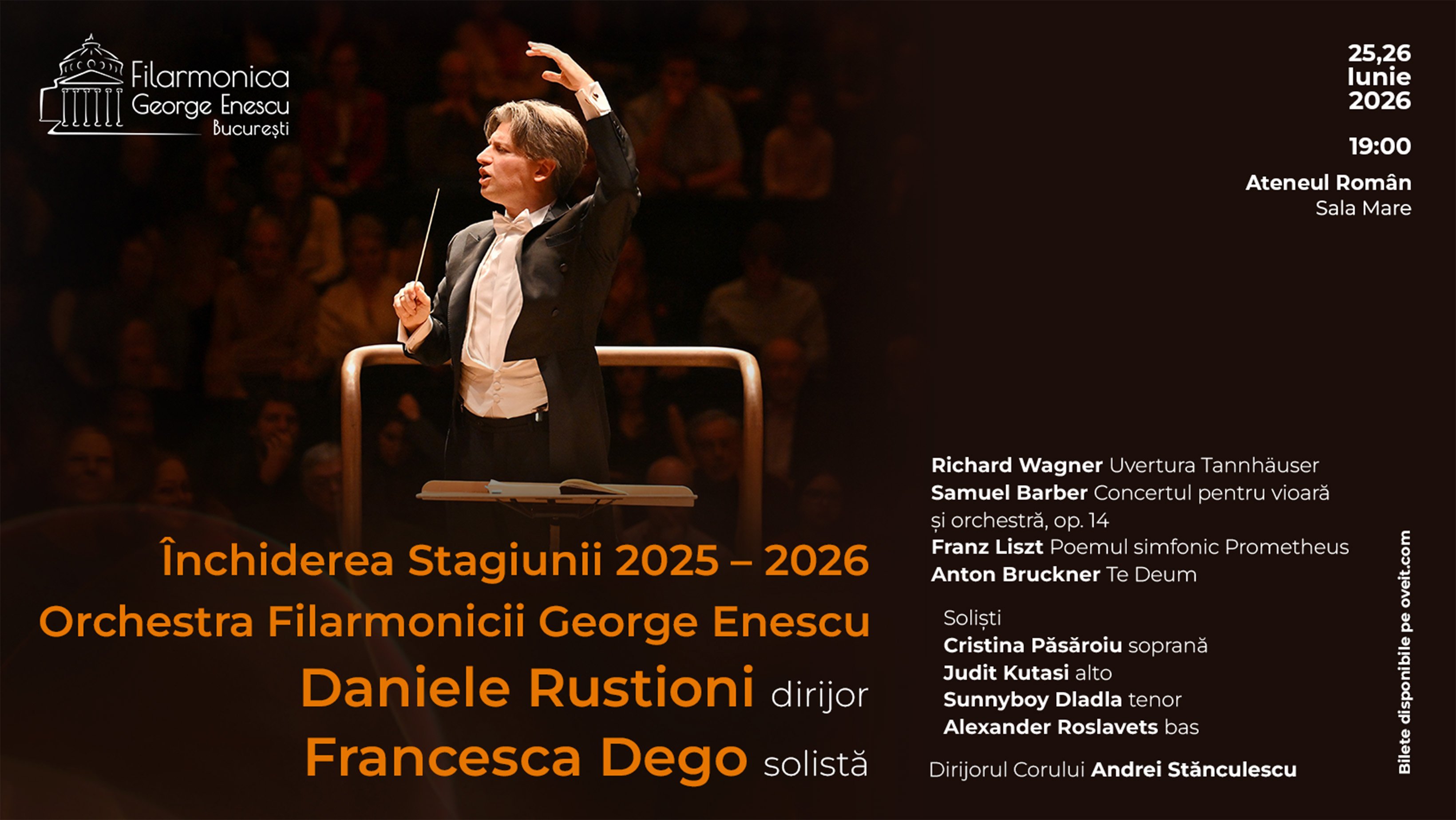 Stagiunea 2025-2026 a Filarmonicii George Enescu se încheie cu grandoare și intensitate