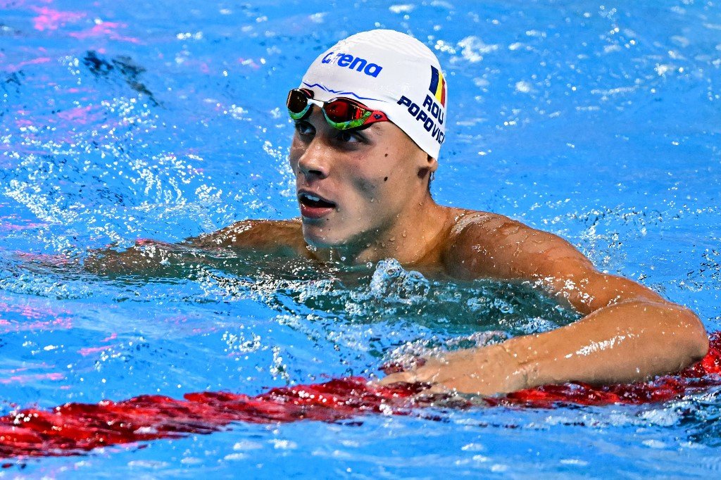 David Popovici, două medalii de aur în două zile, la Roma. A statbilit și un nou record