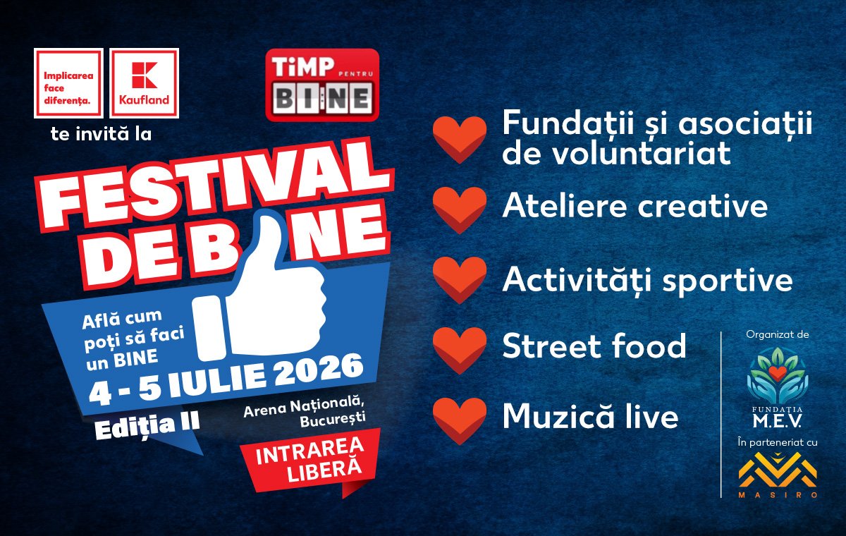 (P)Festival de Bine își deschide porțile la Arena Națională, pentru un weekend cu concerte și activități pentru toată familia