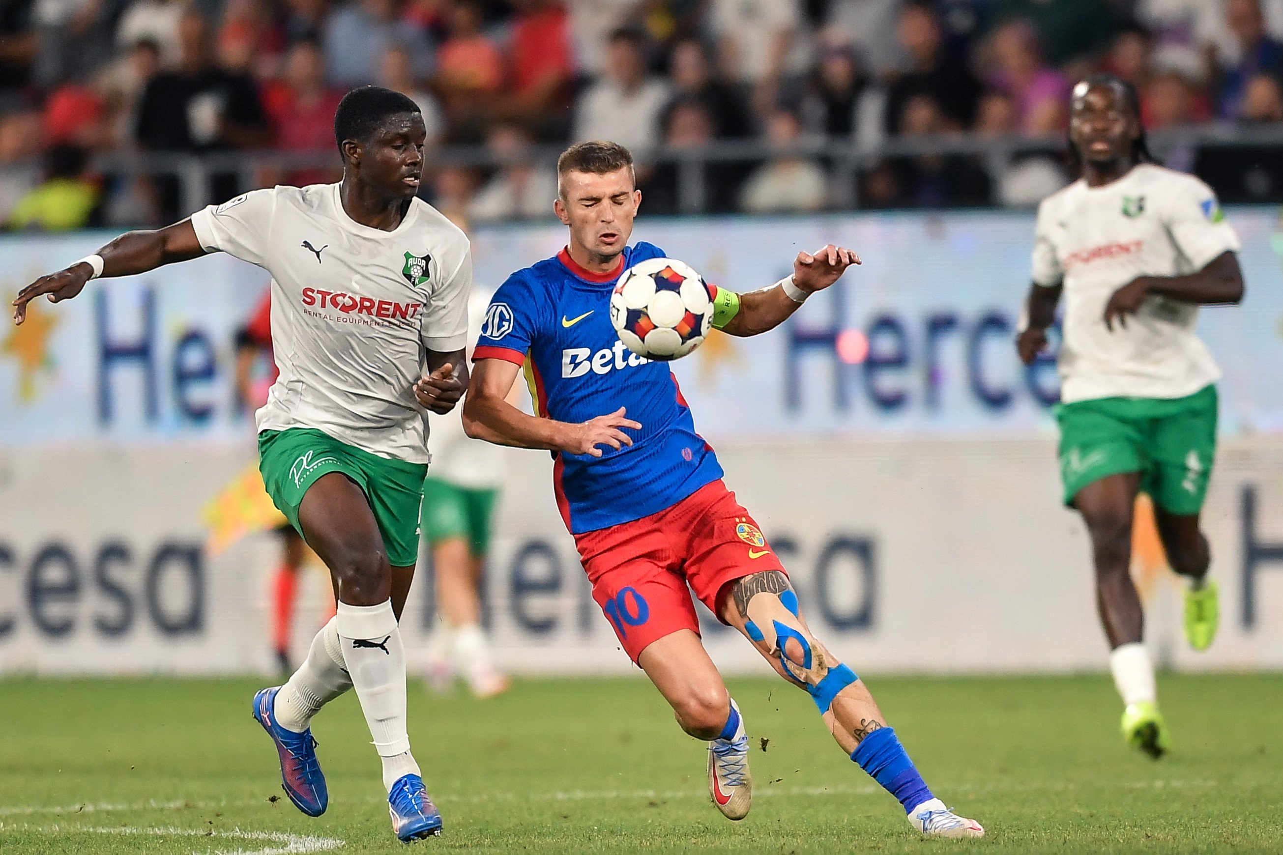 FCSB, la un pas de o eliminare rușinoasă din Conference League. „Roș-albaștrii” au pierdut în Ghencea cu FK Auda