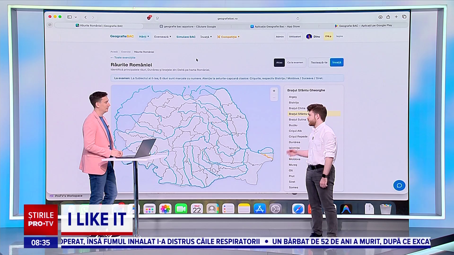 O platformă gratuită îi ajută pe elevi să învețe geografia pentru Bacalaureat. Este disponibilă pe web și pe telefon