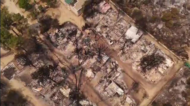 Corespondență Știrile PROTV din Spania, mistuită de incendii. În urma focului au rămas un peisaj apocaliptic și multă durere