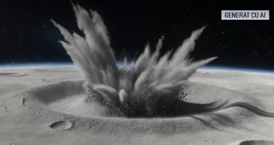 Un fragment dintr-o rachetă Falcon 9 s-a izbit de Lună. Ce au descoperit oamenii de știință după impact