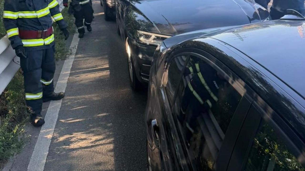Accident în lanț în Bacău: șase mașini implicate, patru persoane la spital