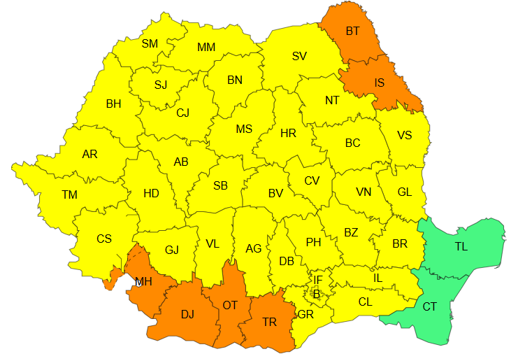 Canicula persistă în aproape toată țara. ANM a prelungit avertizările meteo de temperaturi extreme