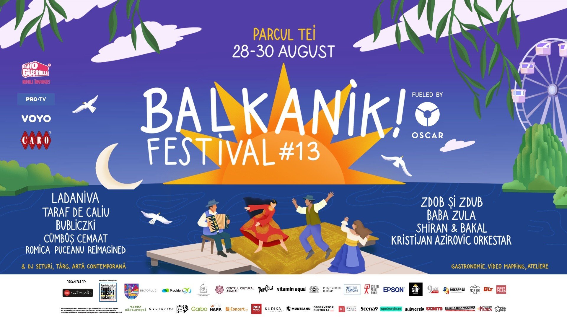 Balkanik Festival #13 incepe vineri: muzicile lumii se intalnesc pe malul Lacului Tei