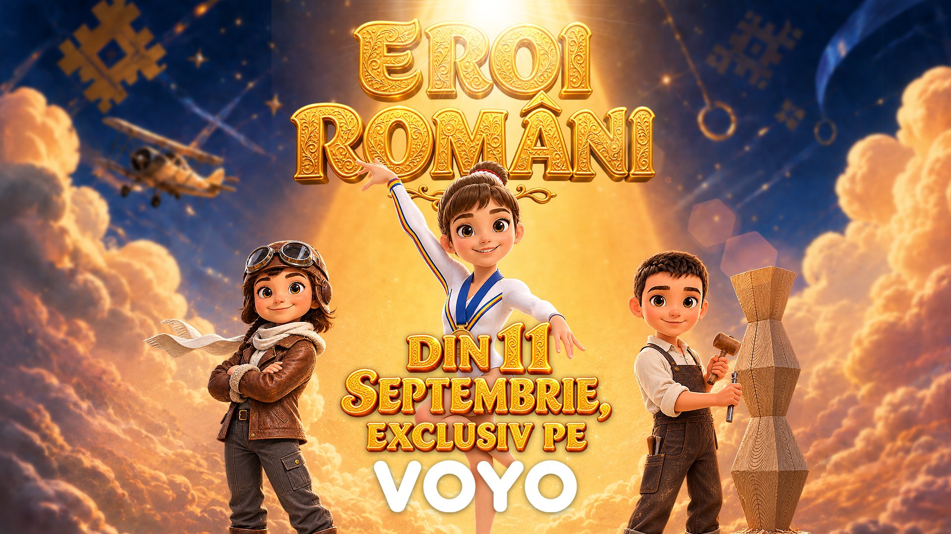 Eroi români, o serie de animații VOYO Original, din 11 septembrie