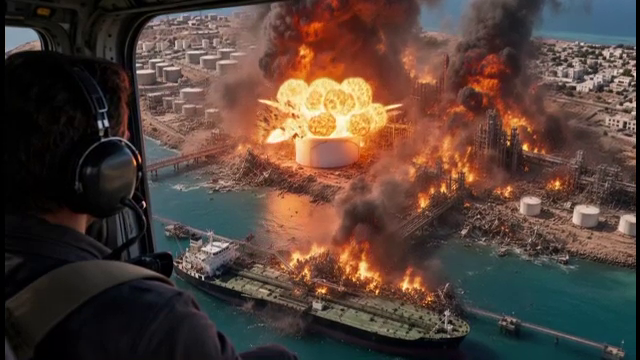 Donald Trump a postat imagini realizate cu IA cu distrugeri în Iran. Teheranul răspunde cu atacarea reală de baze americane
