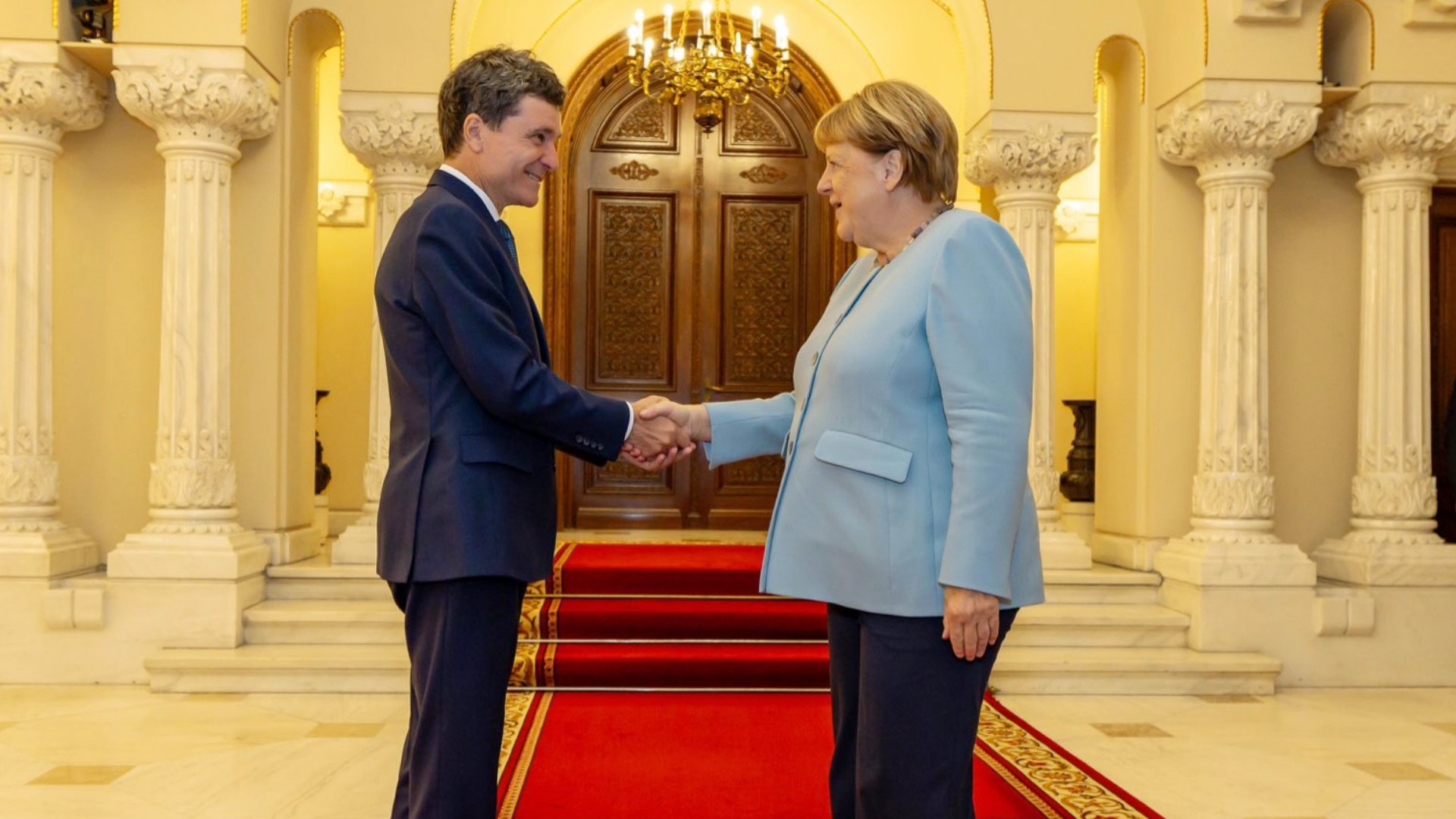 Reacția lui Nicușor Dan după ce a primit-o pe Angela Merkel la Palatul Cotroceni. Ce subiecte au abordat în timpul întâlnirii