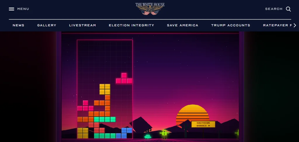 Producătorii celebrului joc „Tetris” se pun contra lui Trump. Casa Albă a lansat jocuri cu migranți inspirate din „clasici”