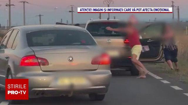В Галаце мужчина бежал босиком, преследуемый другим с длинным ножом после ДТП