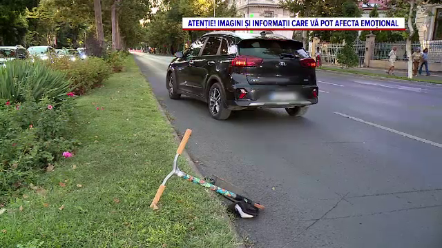 Copil de 10 ani, lovit de mașină în Capitală. Ar fi traversat un bulevard pe culoarea roșie când se afla pe trotinetă