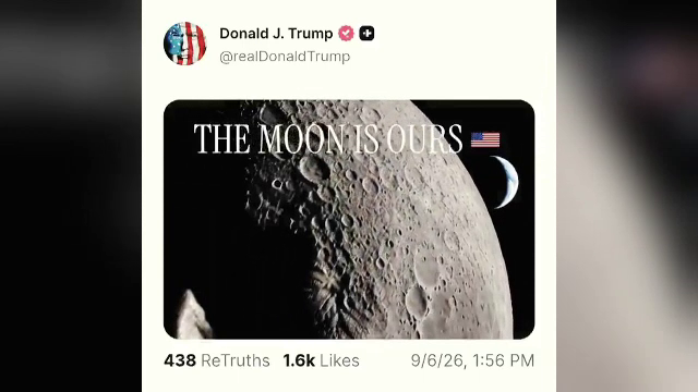 Nu-i mai ajunge Pământul. Președintele SUA, Donald Trump, declară Luna teritoriu american