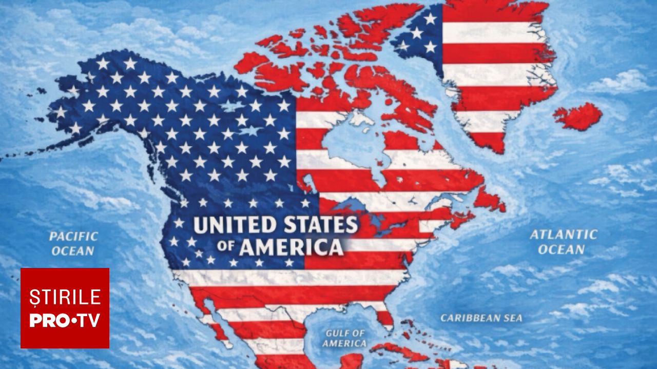 Europa critică harta „tulburătoare” publicată de Trump, care prezintă întreaga Americă de Nord drept teritoriu al SUA