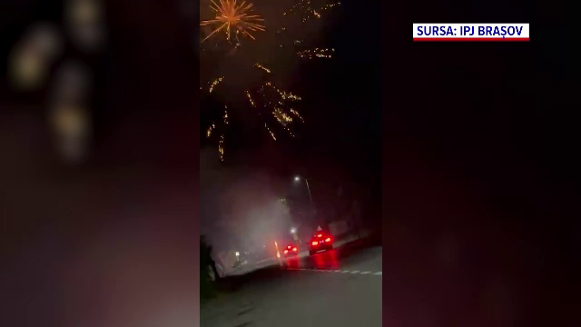 Un bărbat a aprins artificii în mijlocul DN1, la Predeal, și a blocat traficul. Cum și-a explicat gestul în fața polițiștilor
