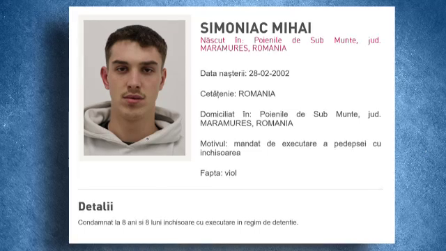Tânăr din Maramureș condamnat pentru viol, căutat de polițiști. Și-a tăiat brățara și a fugit înainte să ajungă la închisoare