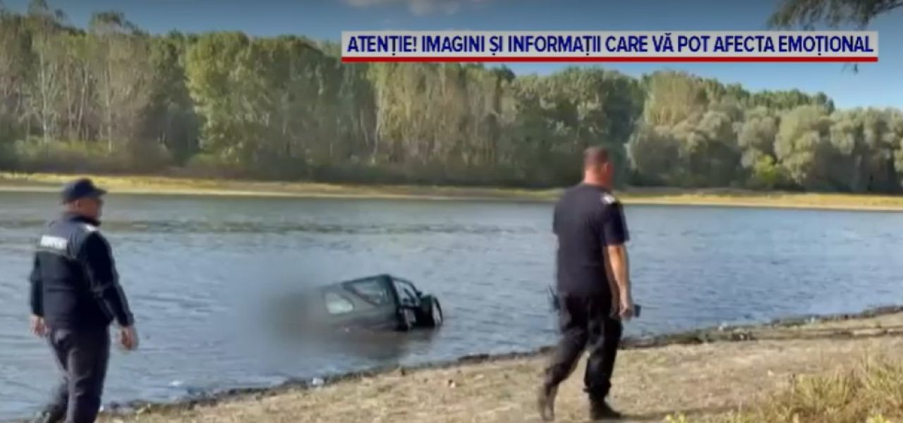 Operațiune de căutare a unui bărbat în Lacul Bentu Mare, după ce s-a răsturnat cu mașina în apă