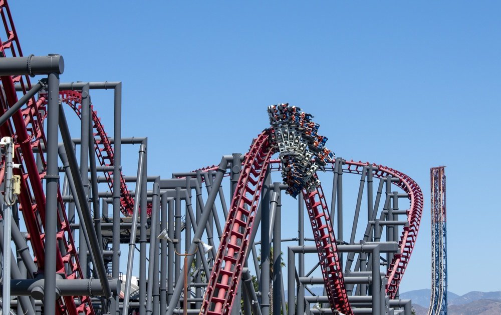 X2 roller coaster california