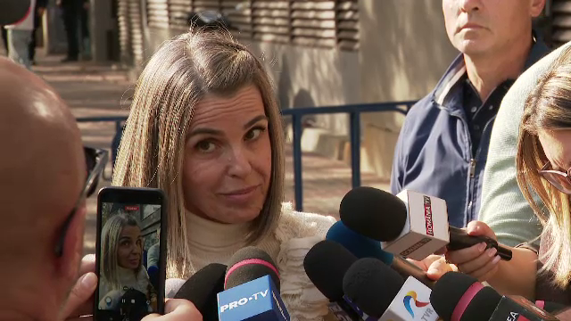 Cristela Georgescu, la ieşirea de la DIICOT: „Dosarul este o uneltire. Călin nu a înşelat, Călin a fost înşelat”
