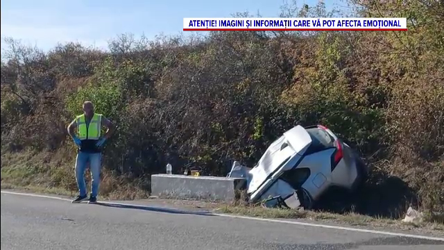 Accident cumplit în Vaslui, soldat cu un mort și trei răniți. Una dintre victime și-a pierdut un braț după ce mașina s-a izbit de un cap de pod