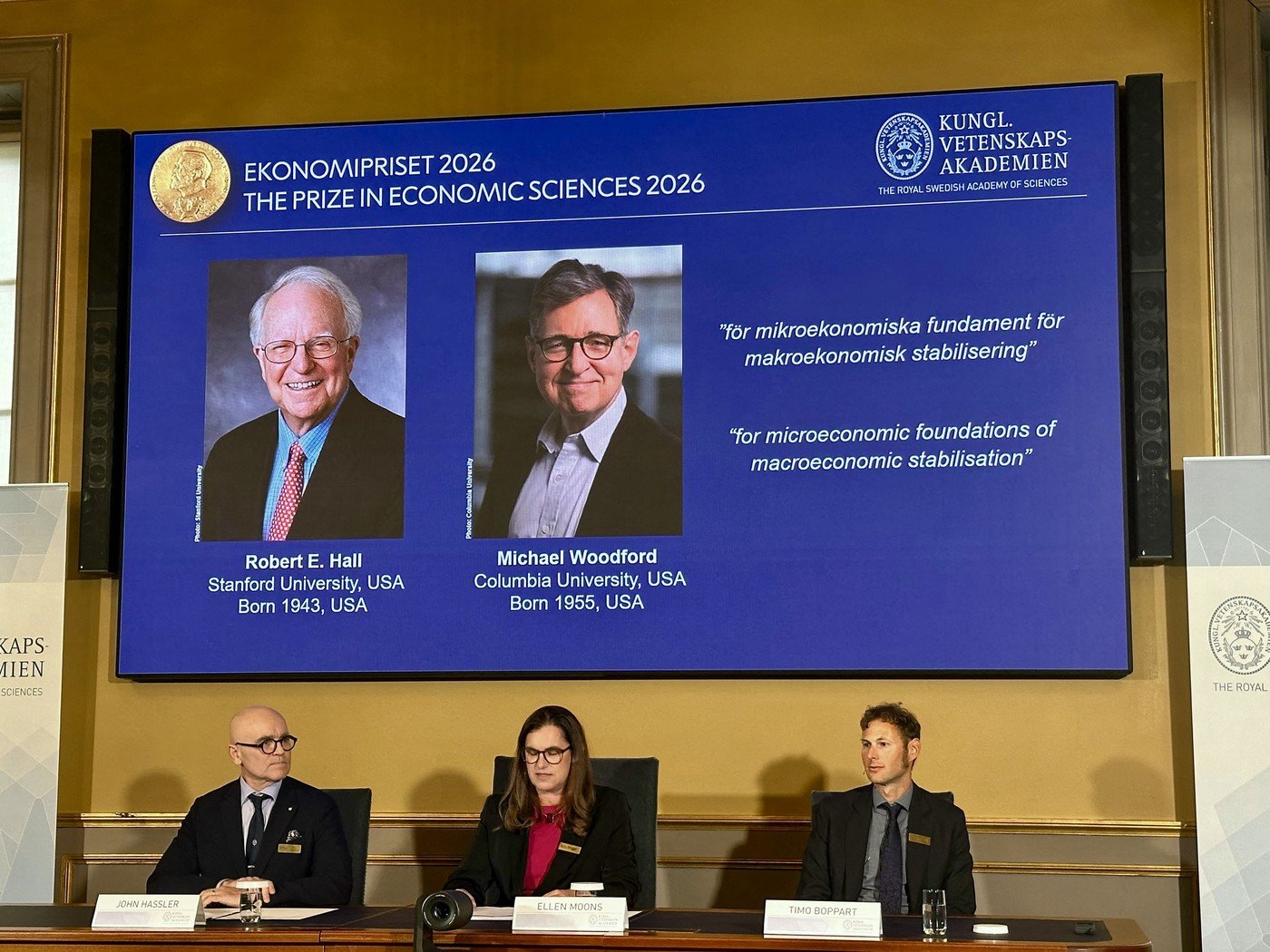 Premiul Nobel pentru Economie, acordat profesorilor americani Robert Hall și Michael Woodford. Ce au descoperit