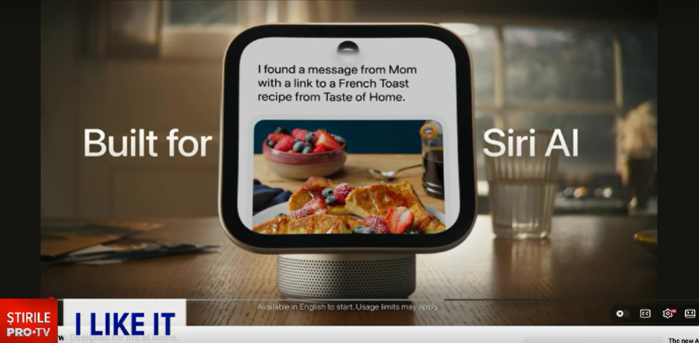Apple lansează HomeView, dispozitivul care controlează casa cu ajutorul inteligenței artificiale. Ce funcții are