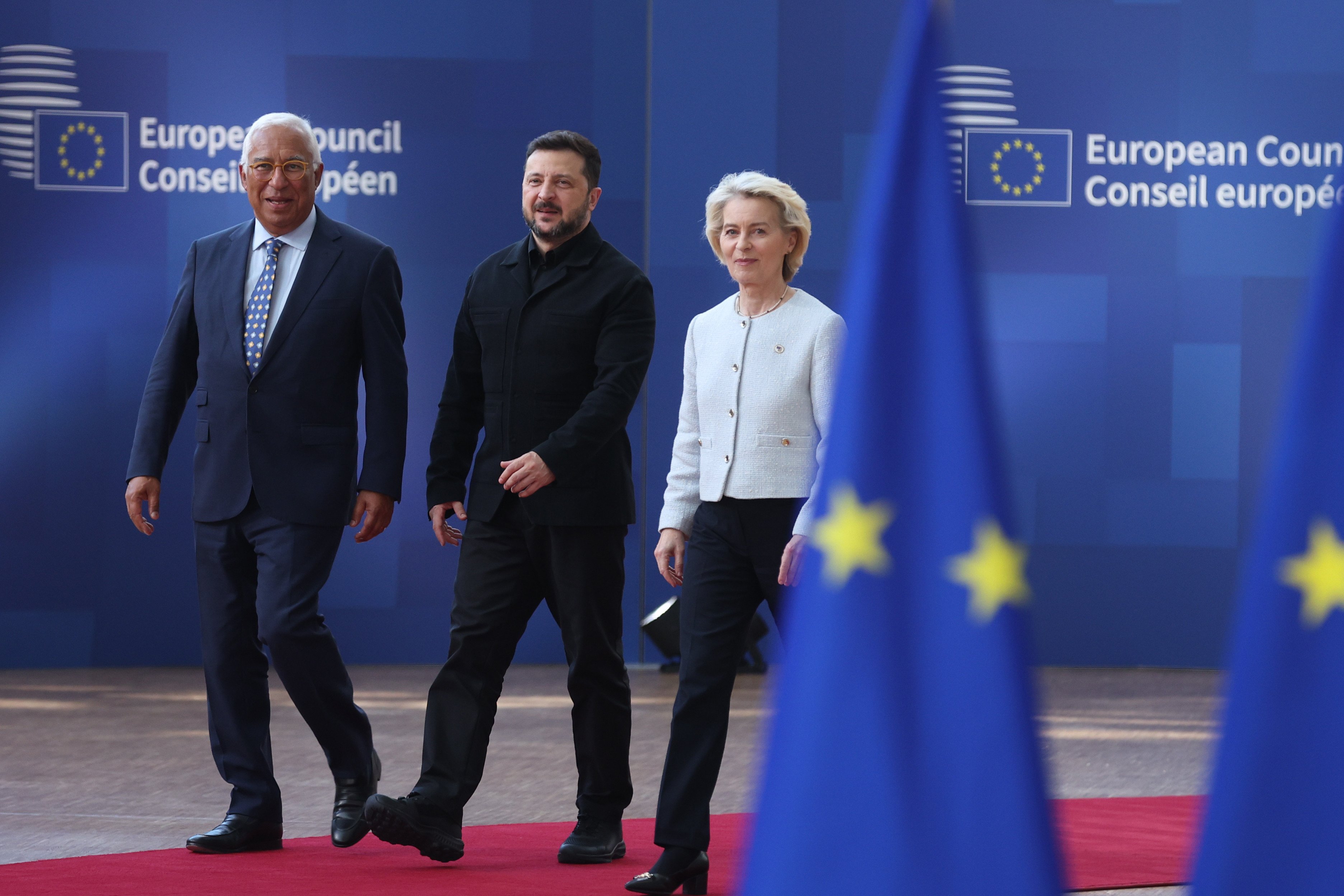 Antonio costa volodimir zelenski ursula von der leyen agerpres 19416148