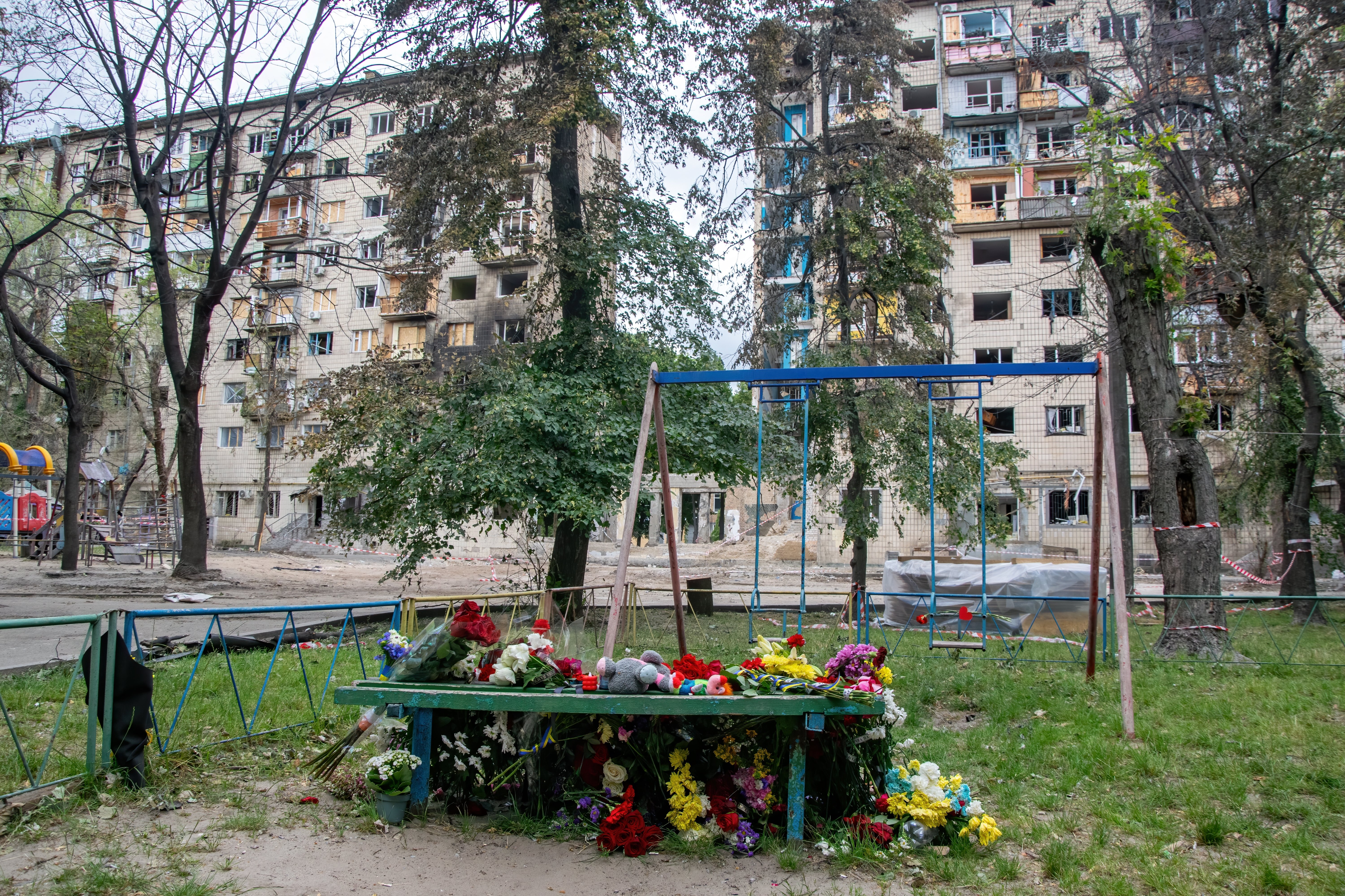 Rusia a atacat un parc plin de copii din Ucraina, mai mulți micuți au fost uciși în timp ce se jucau