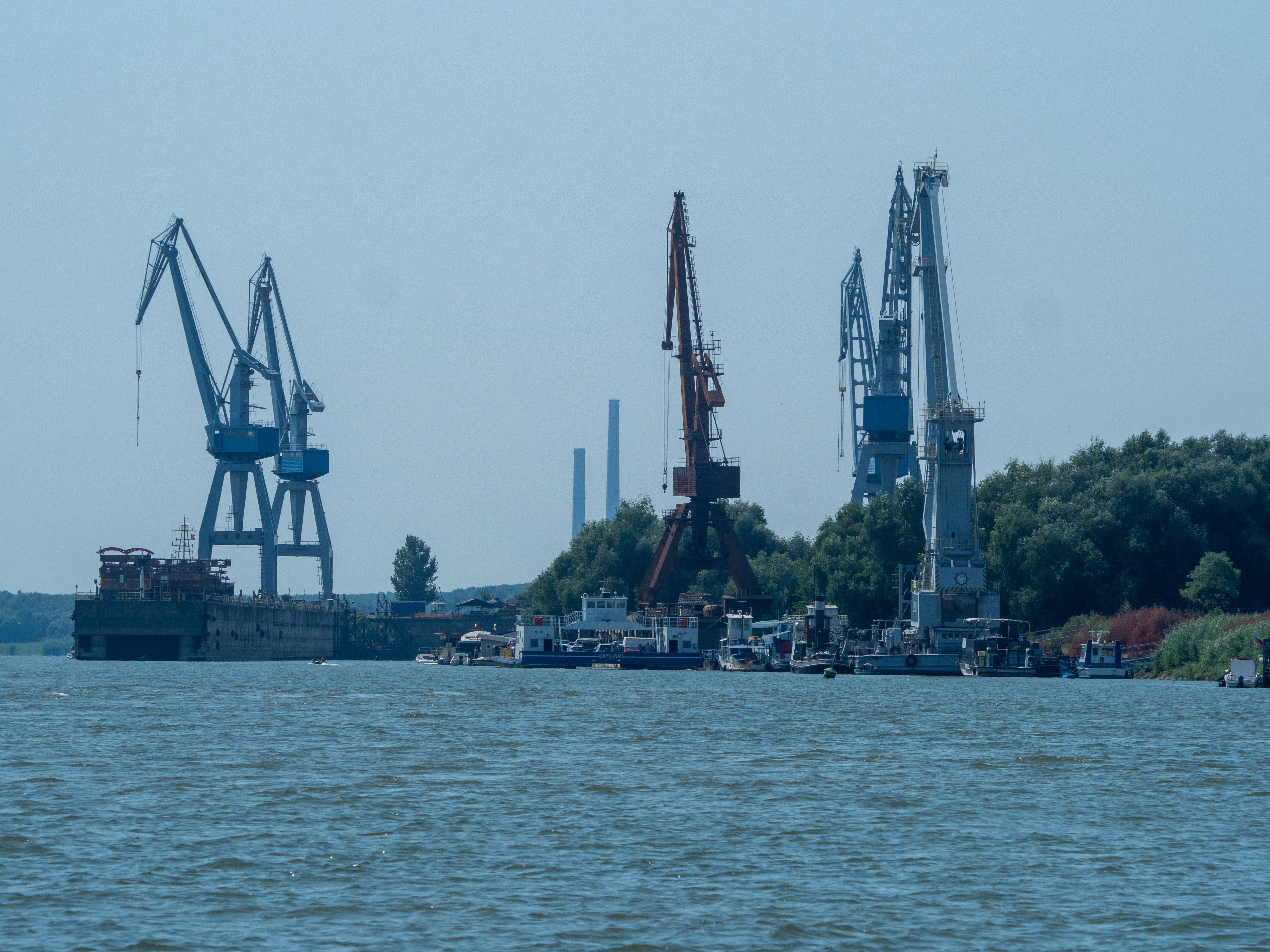 Bubuituri puternice în Brăila. Explicația oficială a Flotilei Fluviale. Ce se întâmplă în Portul Militar