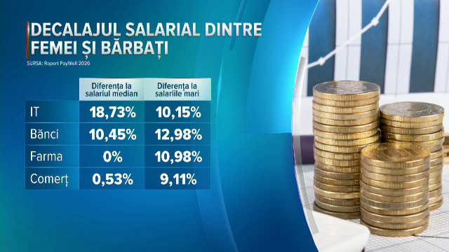 Diferențele salariale dintre femei și bărbați se reduc în România. Domeniile în care se înregistrează cele mai mari decalaje