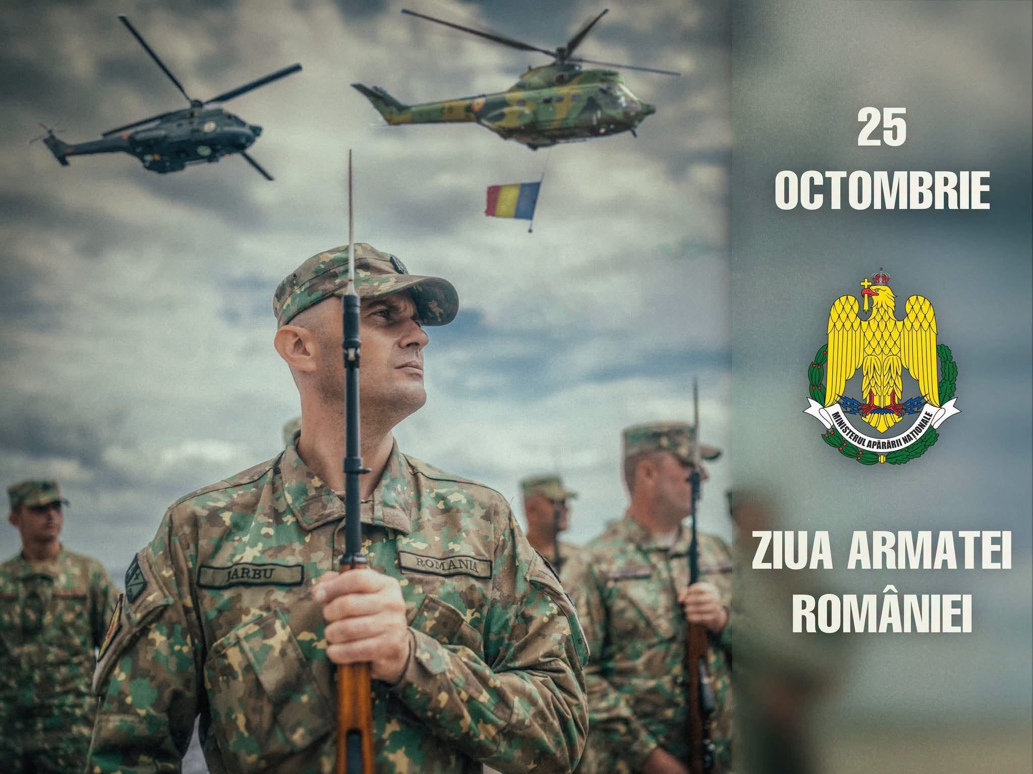 Ziua Armatei Române, marcată prin ceremonii militare și religioase
