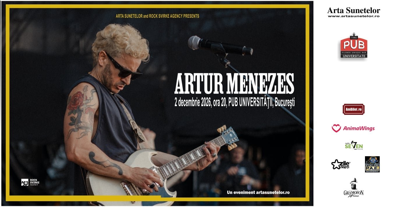 „Noul Clapton brazilian” vine pe scena din București. Concert de blues rock psihedelic cu Artur Menezes