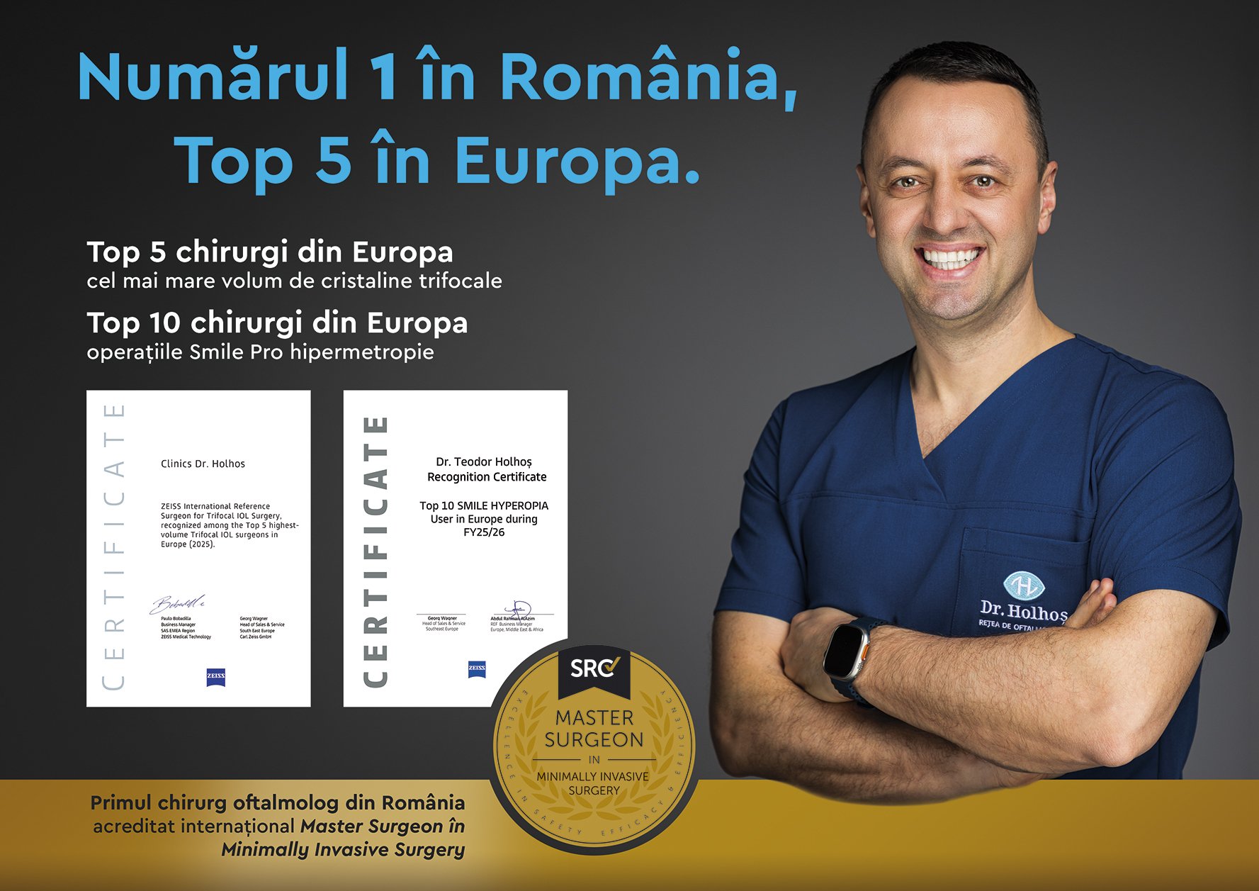 (P) Un medic român printre primii chirurgi oftalmologi din Europa
